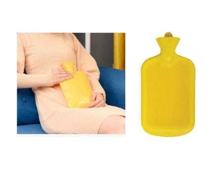 SICAK SU TORBASI,SARI RENKLİ KAUÇUK TERMOFOR 26x15cm 750ml